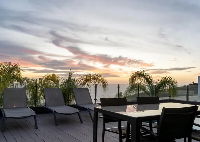 Вилла Sunshine With Optionally Heated Pool 150m Above Ocean & Sandy Estreito Da Calheta