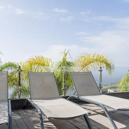 Sunshine With Optionally Heated Pool 150m Above Ocean & Sandy Villa Estreito Da Calheta